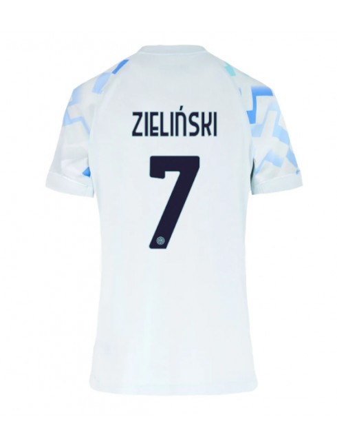 Inter Milan Piotr Zielinski #7 Replika Borta Kläder Dam 2025-26 Kortärmad Inter Milan Piotr Zielinski #7 Replika Borta Kläder Dam 2025-26 Kortärmad